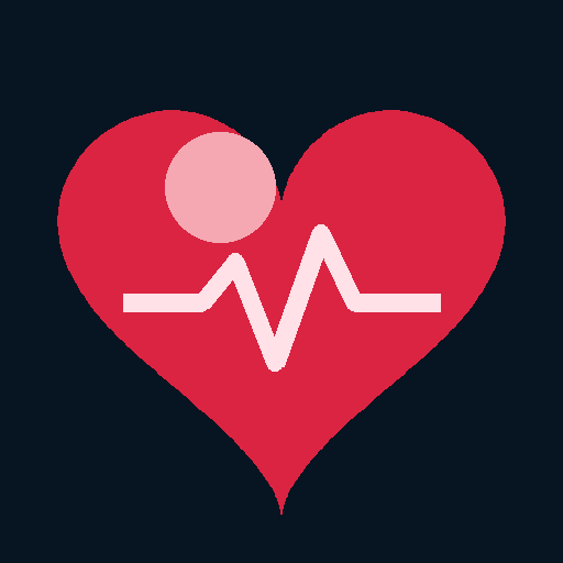Cor anatomy heart logo
